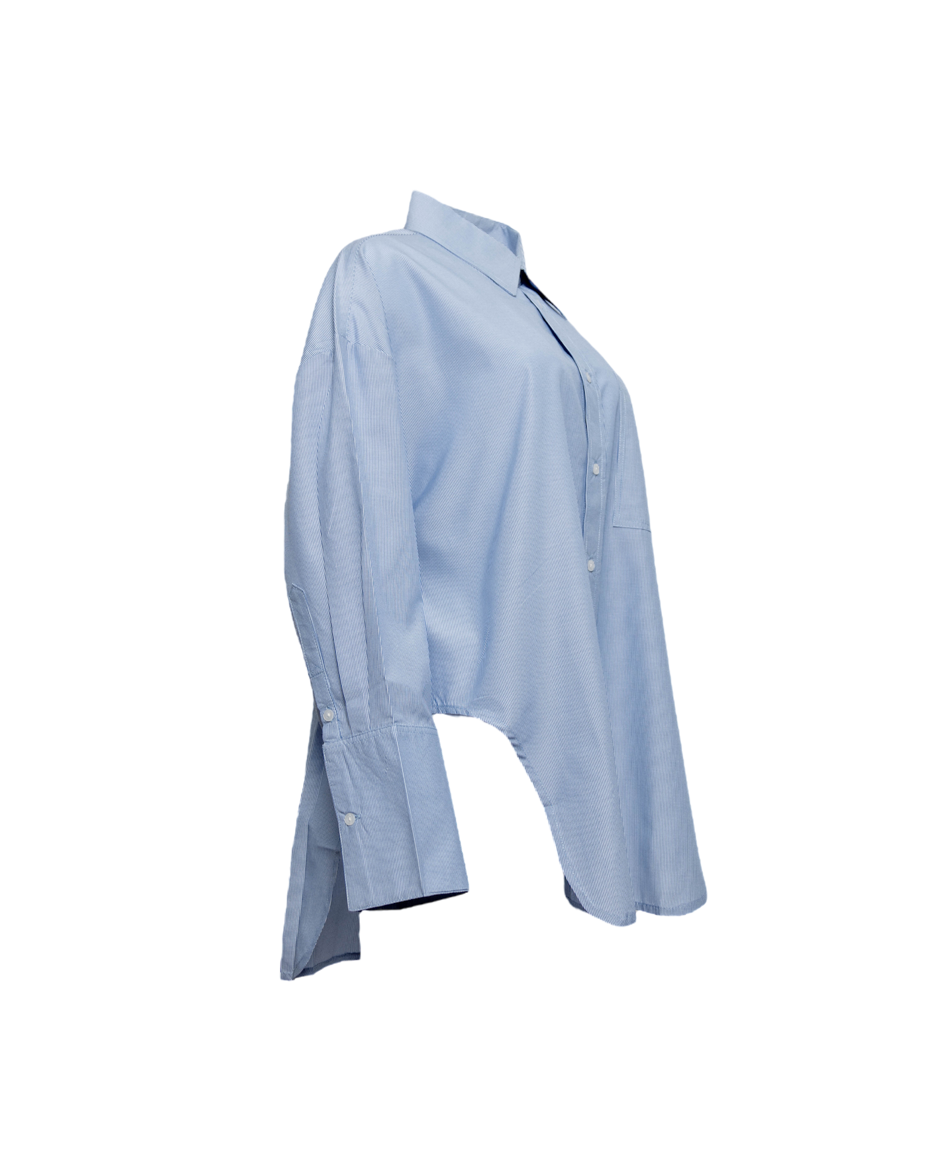 ARCH OVERSIZE SHIRT - STRIPE BLUE