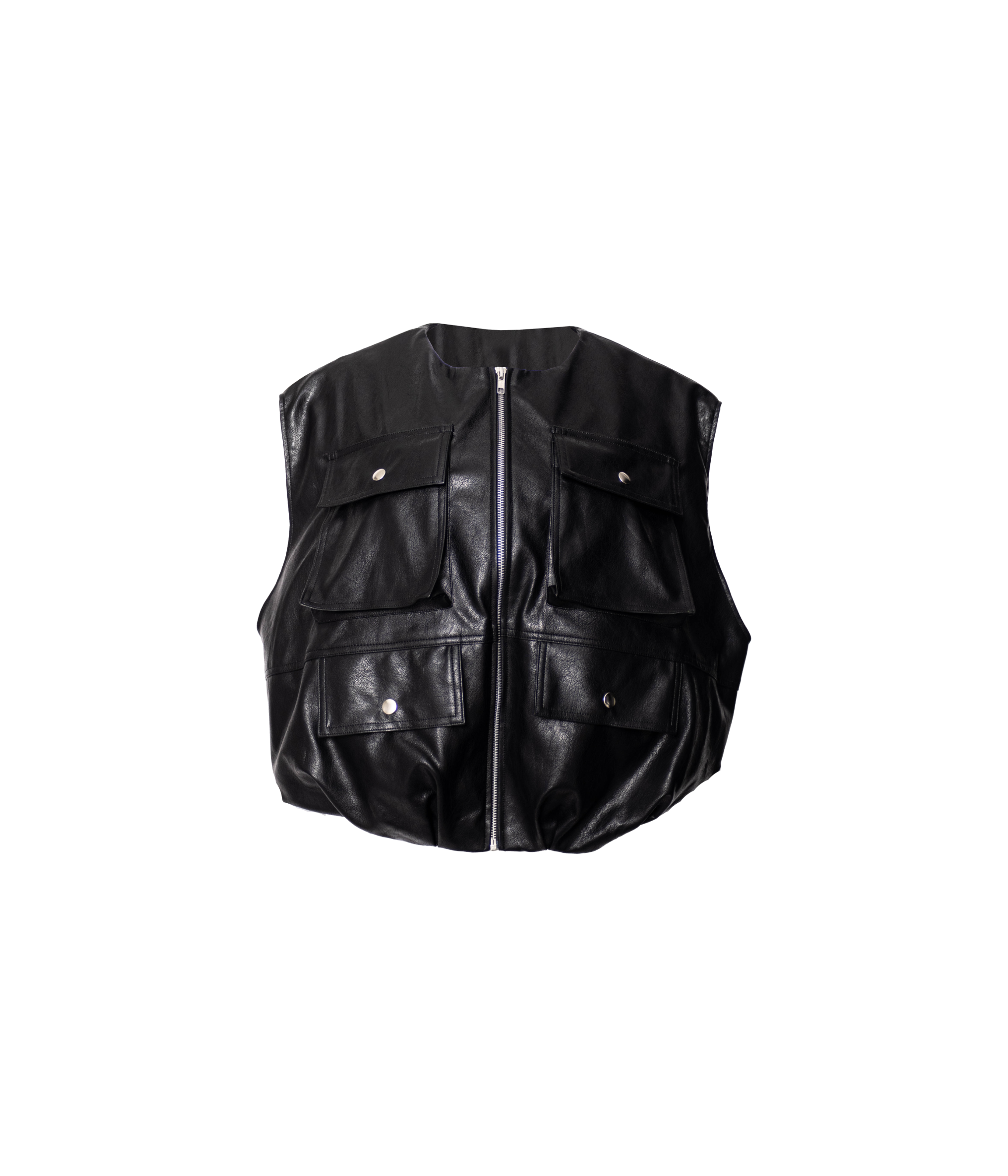 BALLOON LEATHER VEST