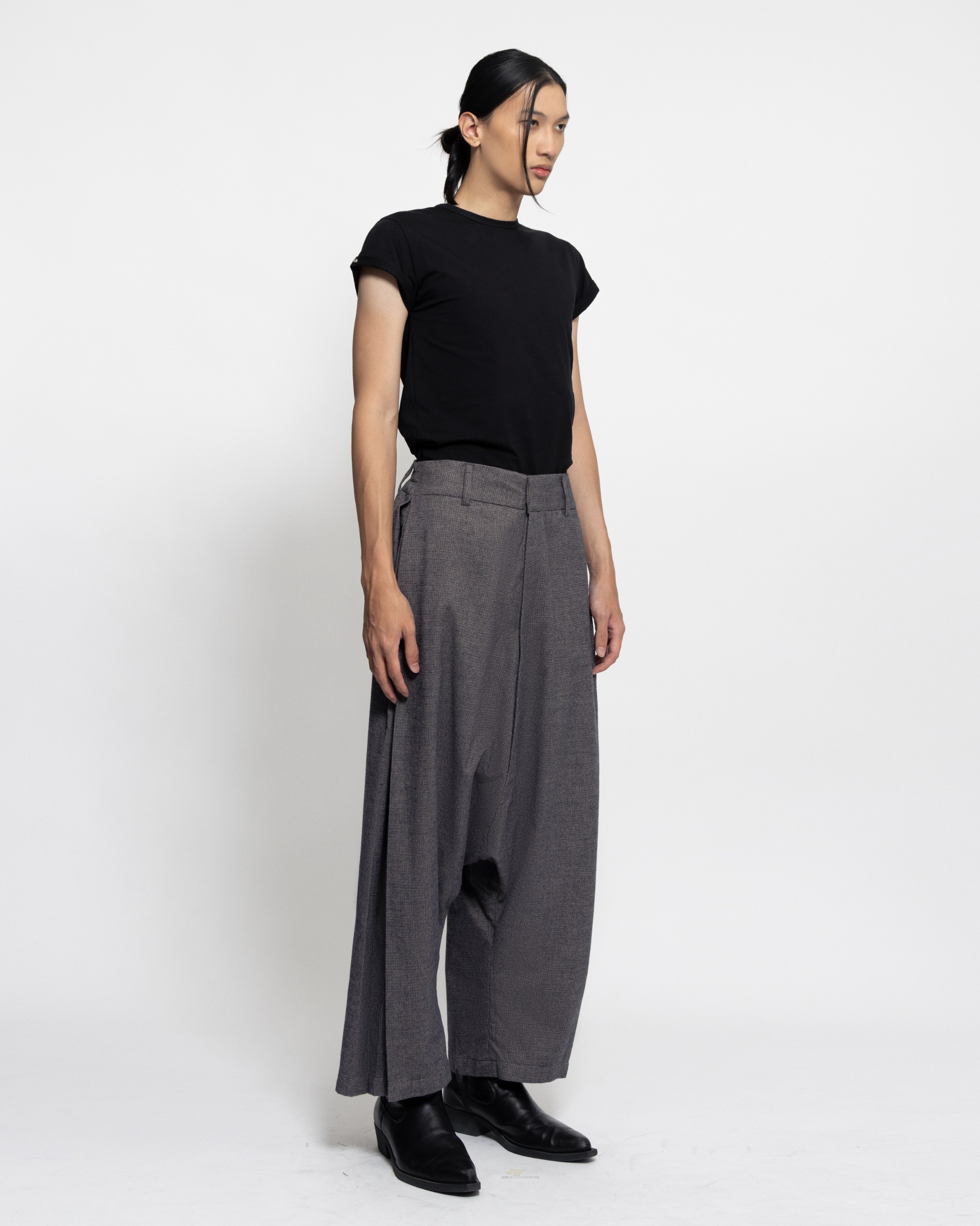 DOME TROUSERS - HERRINGBONE