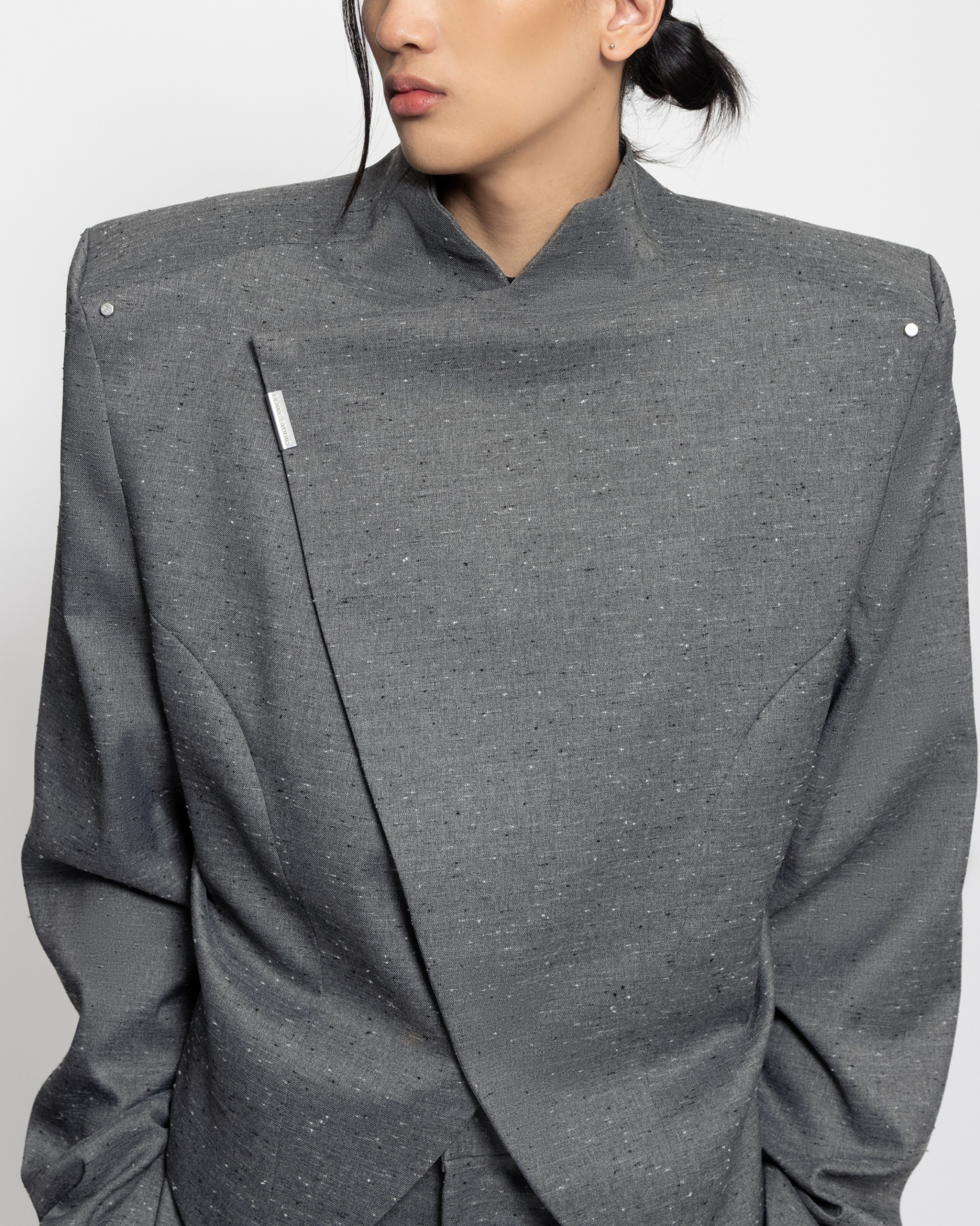 ANGULAR BOXY BESKAP - GRAY