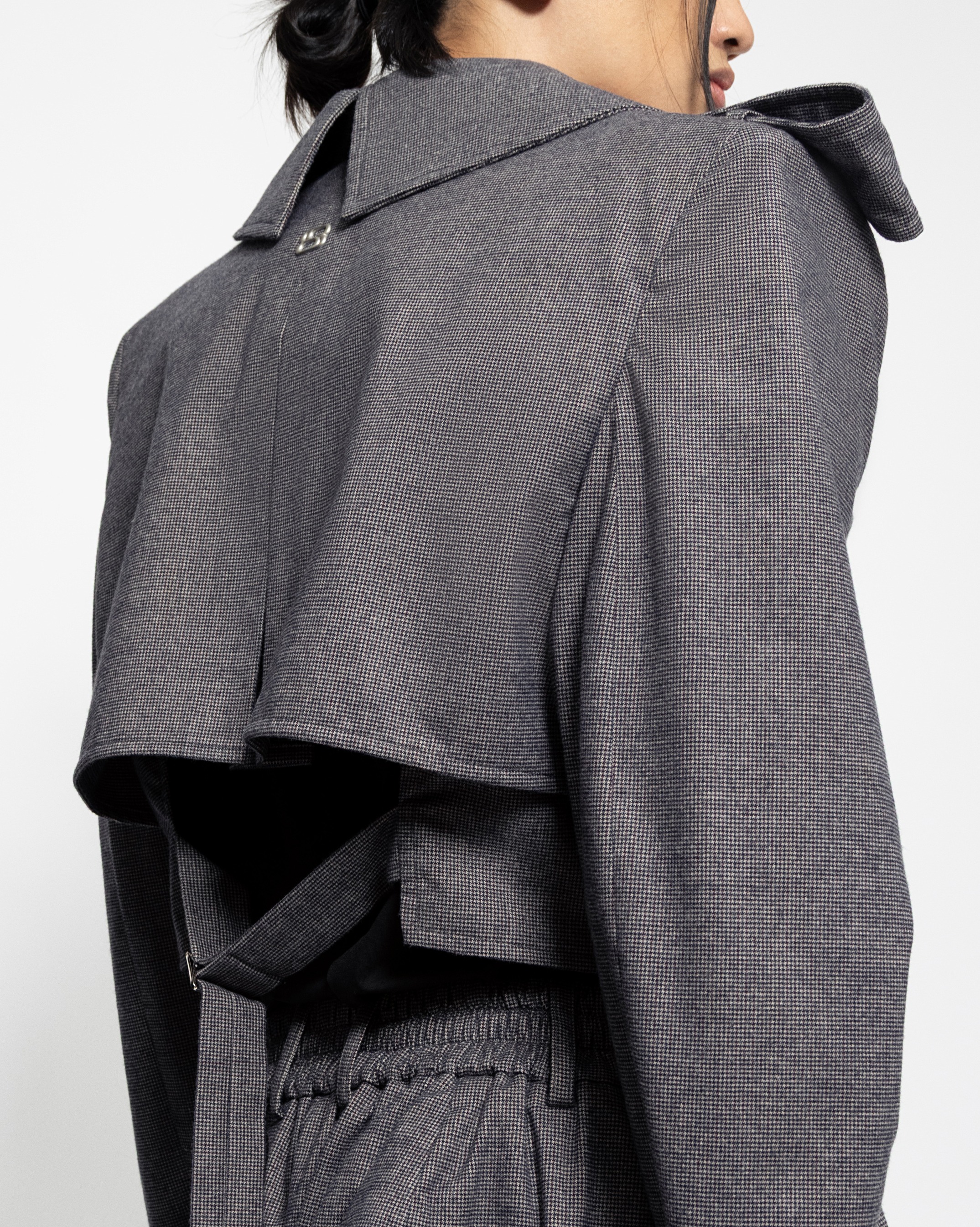 TRENCH STRUCTURED JACKETS - HERRINGBONE