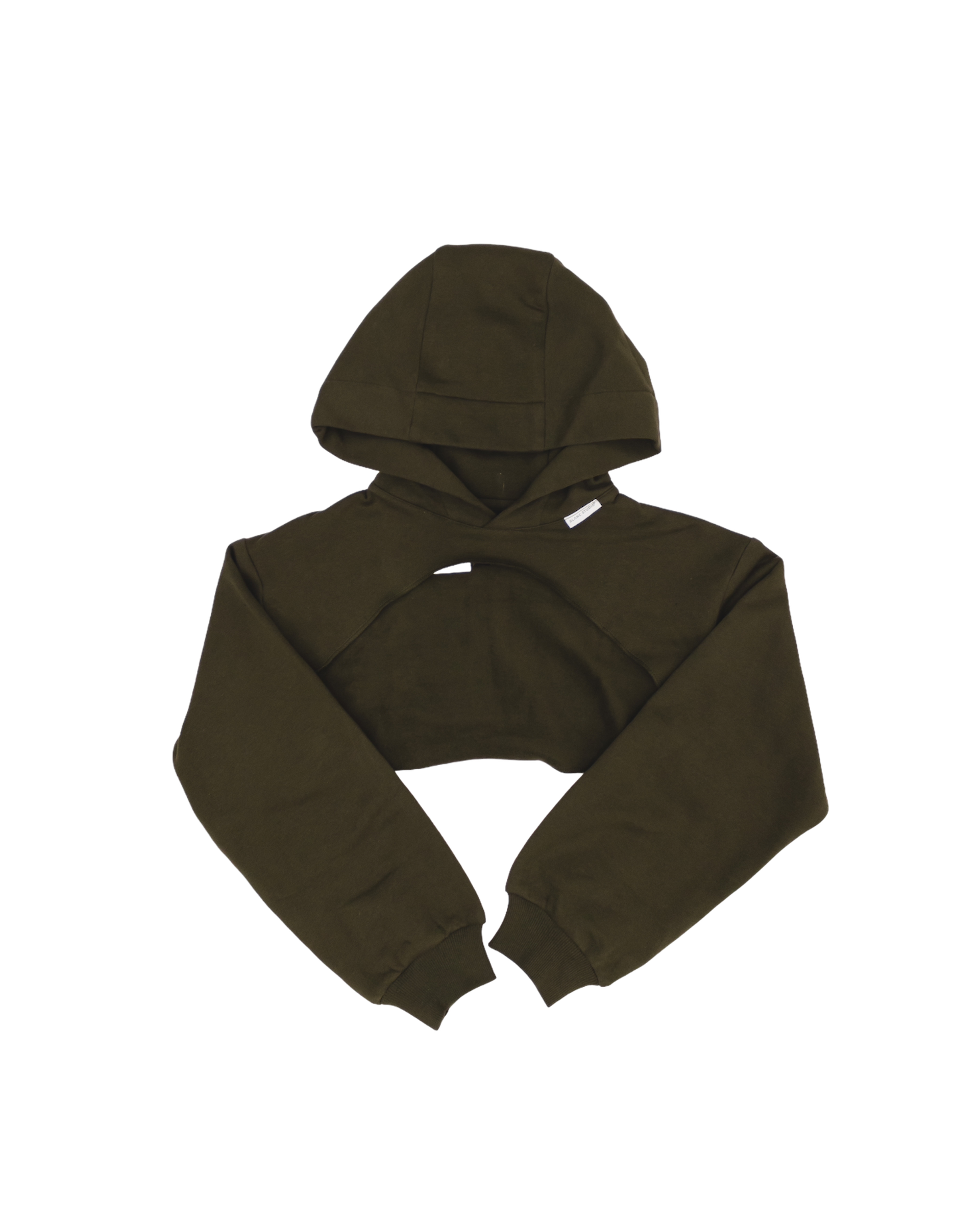 COSMIC CROPPED HOODIE - ARMY