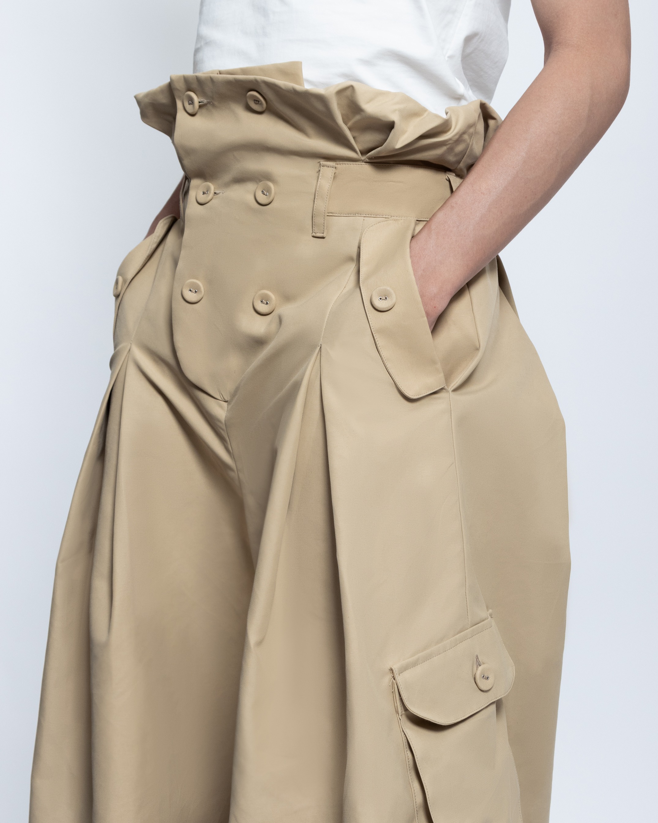TRENCH TROUSERS - BEIGE