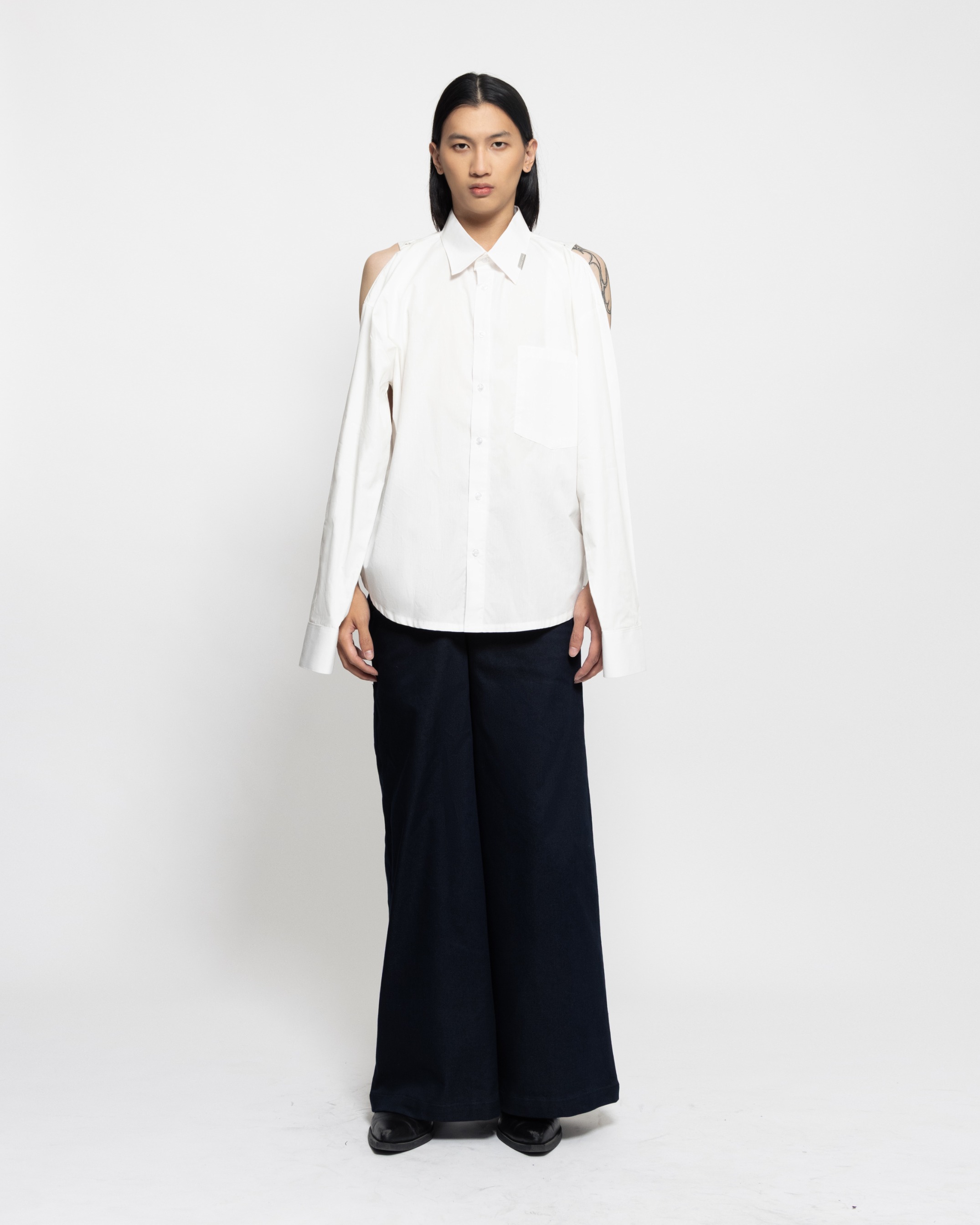 CANOPY OVERSIZE SHIRT - WHITE