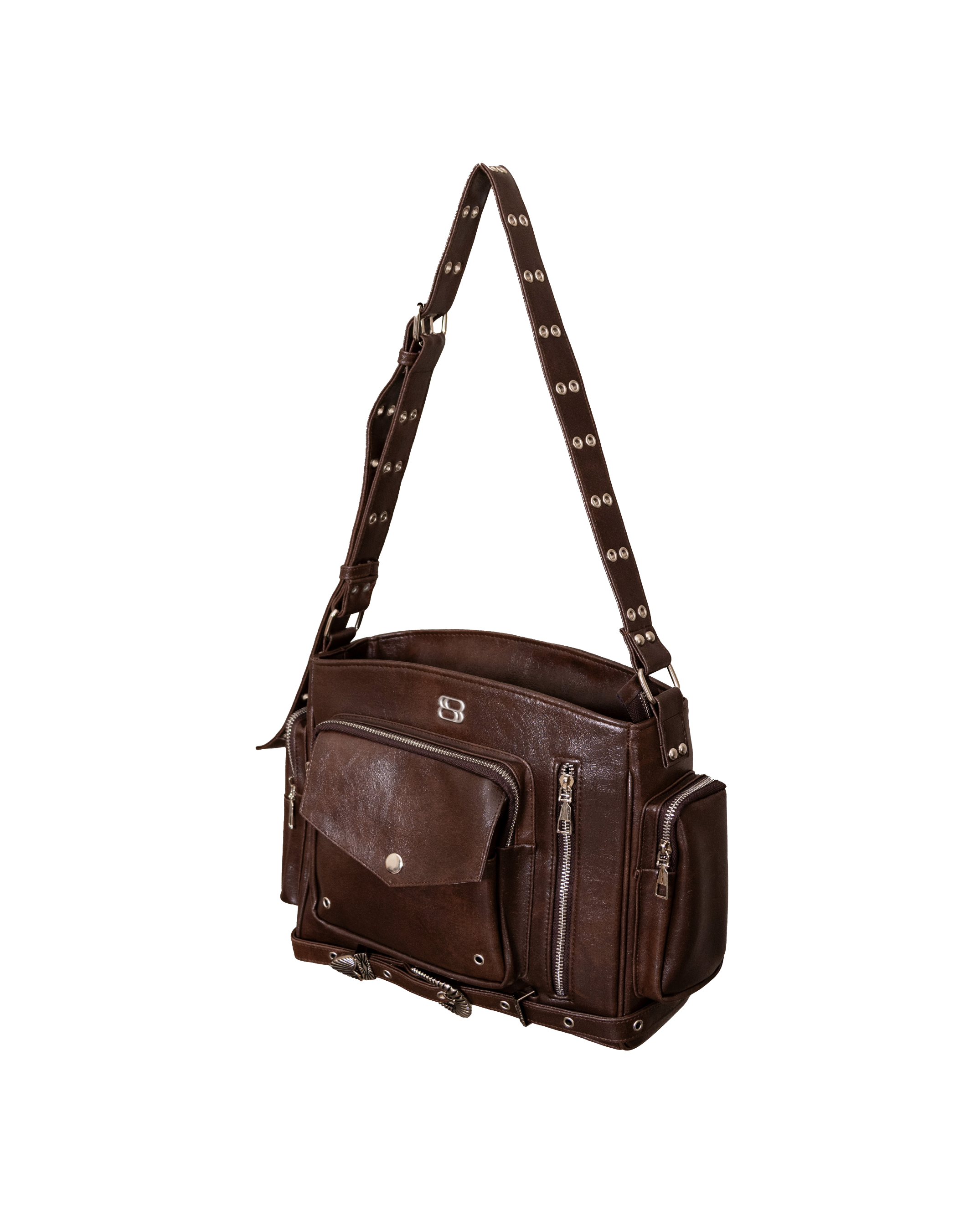 RIDER SLING BAG - BROWN