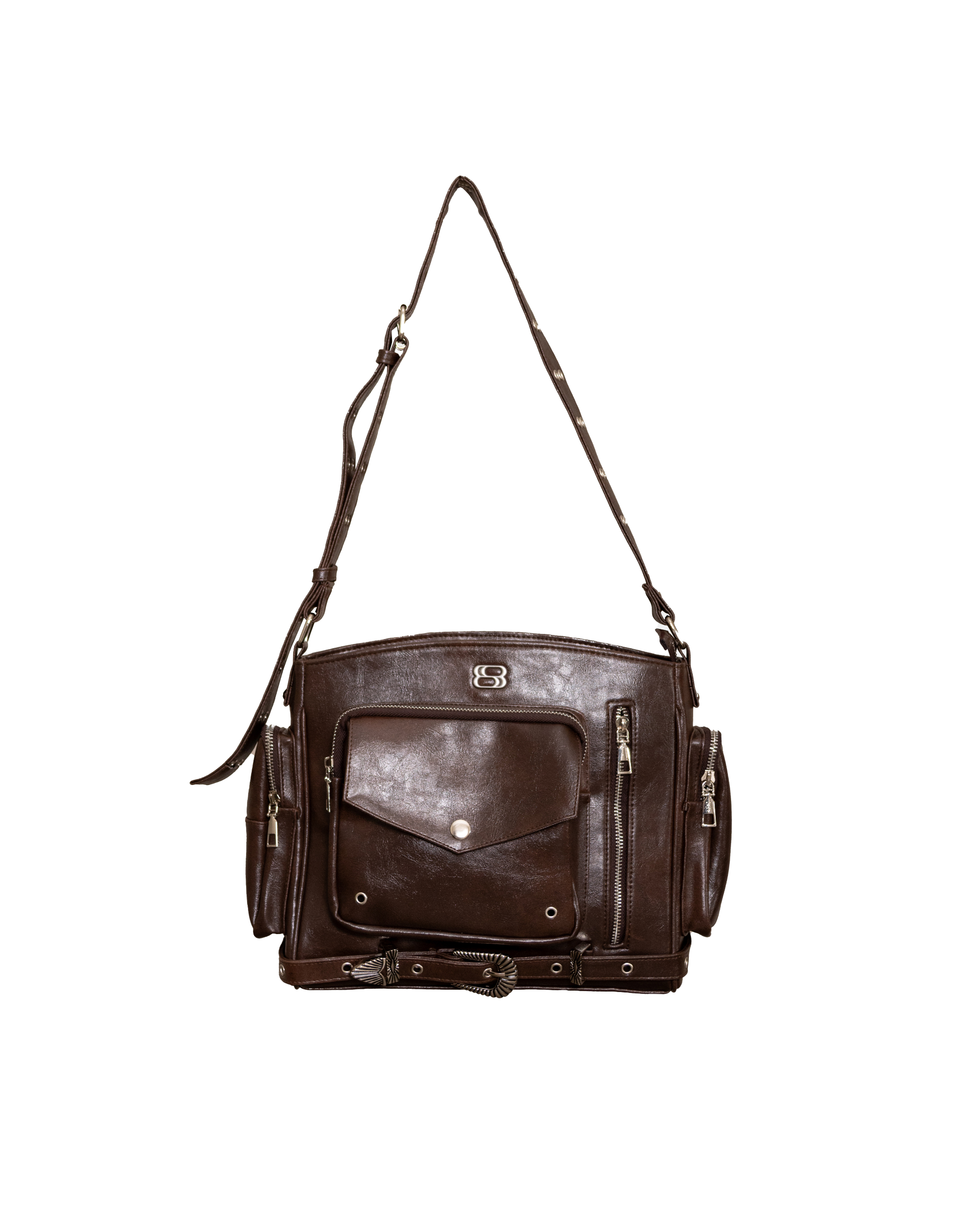 RIDER SLING BAG - BROWN