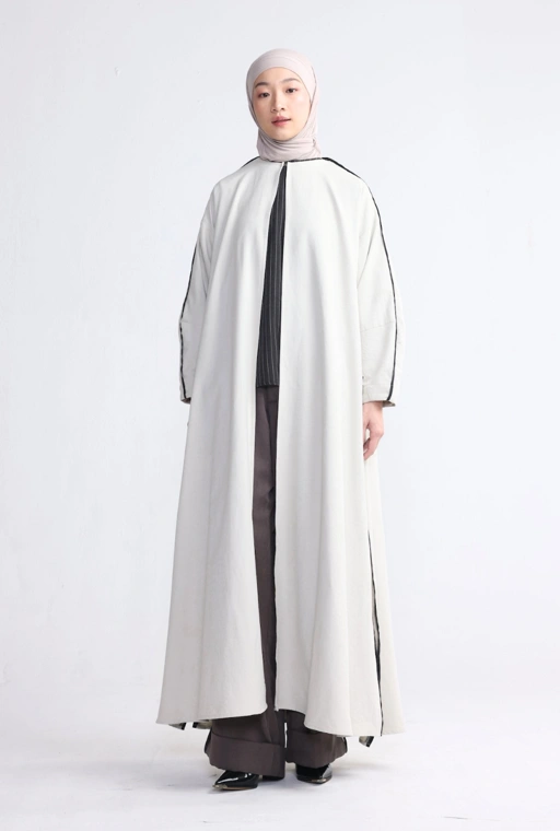 MERRA ABAYA CREAM WHITE