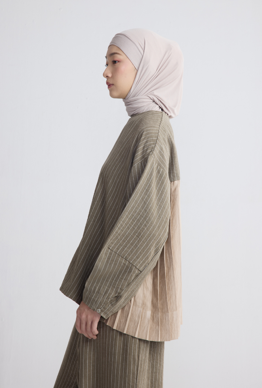 DHAULA SET STRIPES OLIVE