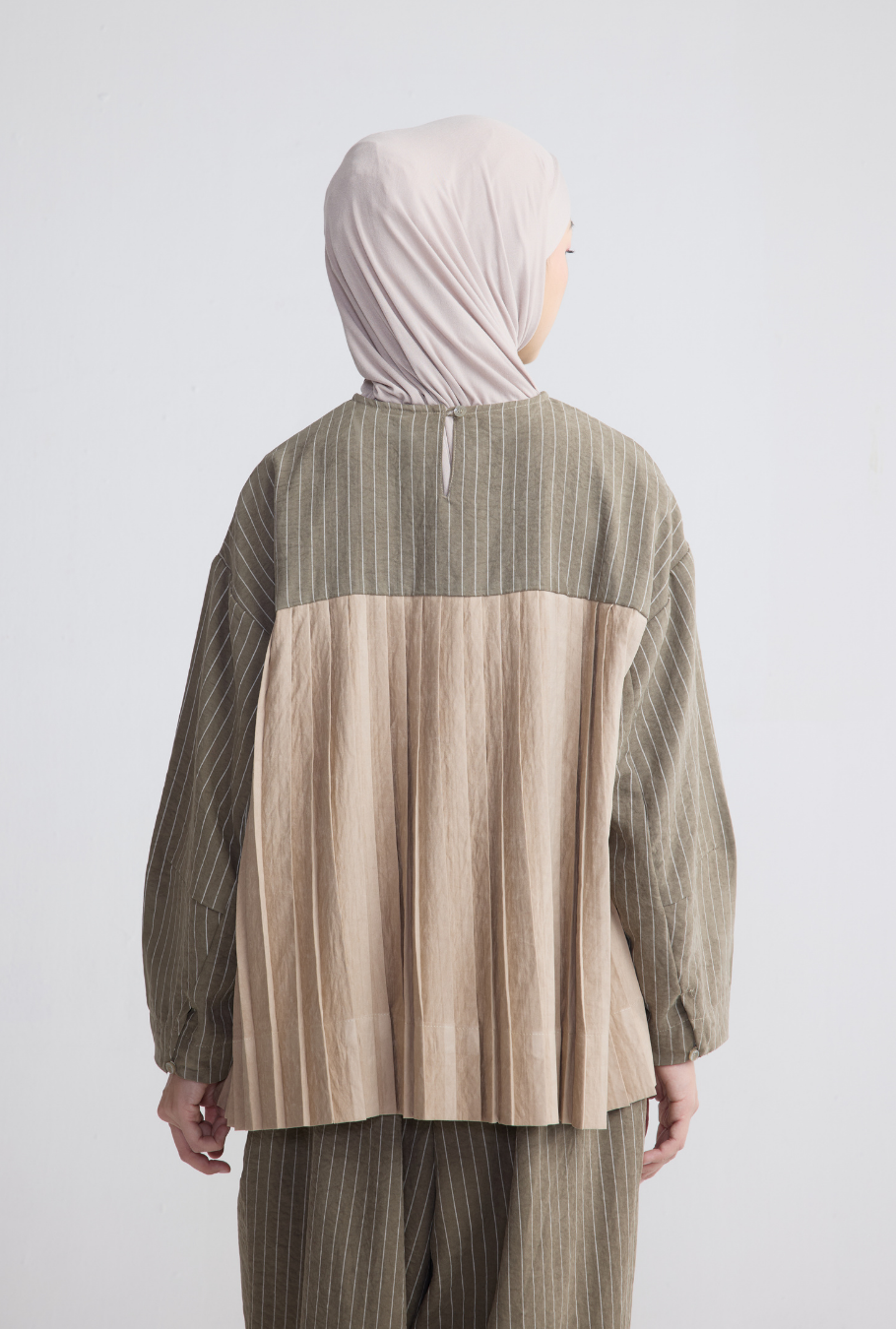 DHAULA SET STRIPES OLIVE