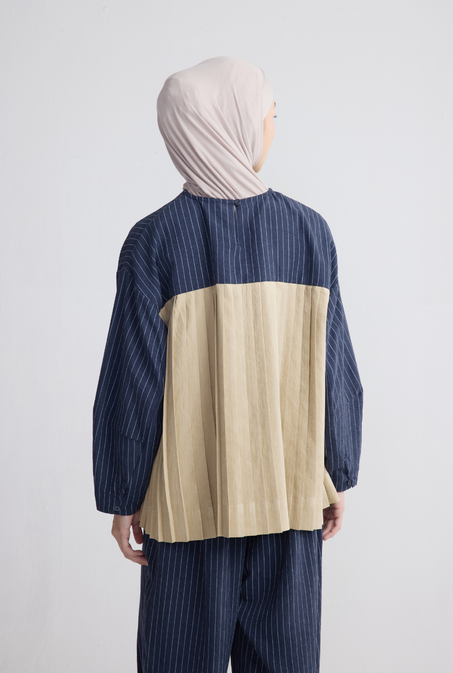 DHAULA SET STRIPES DARK NAVY