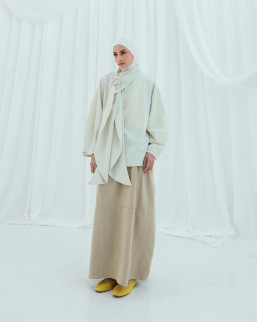 NILOU SKIRT CHAMPANGE
