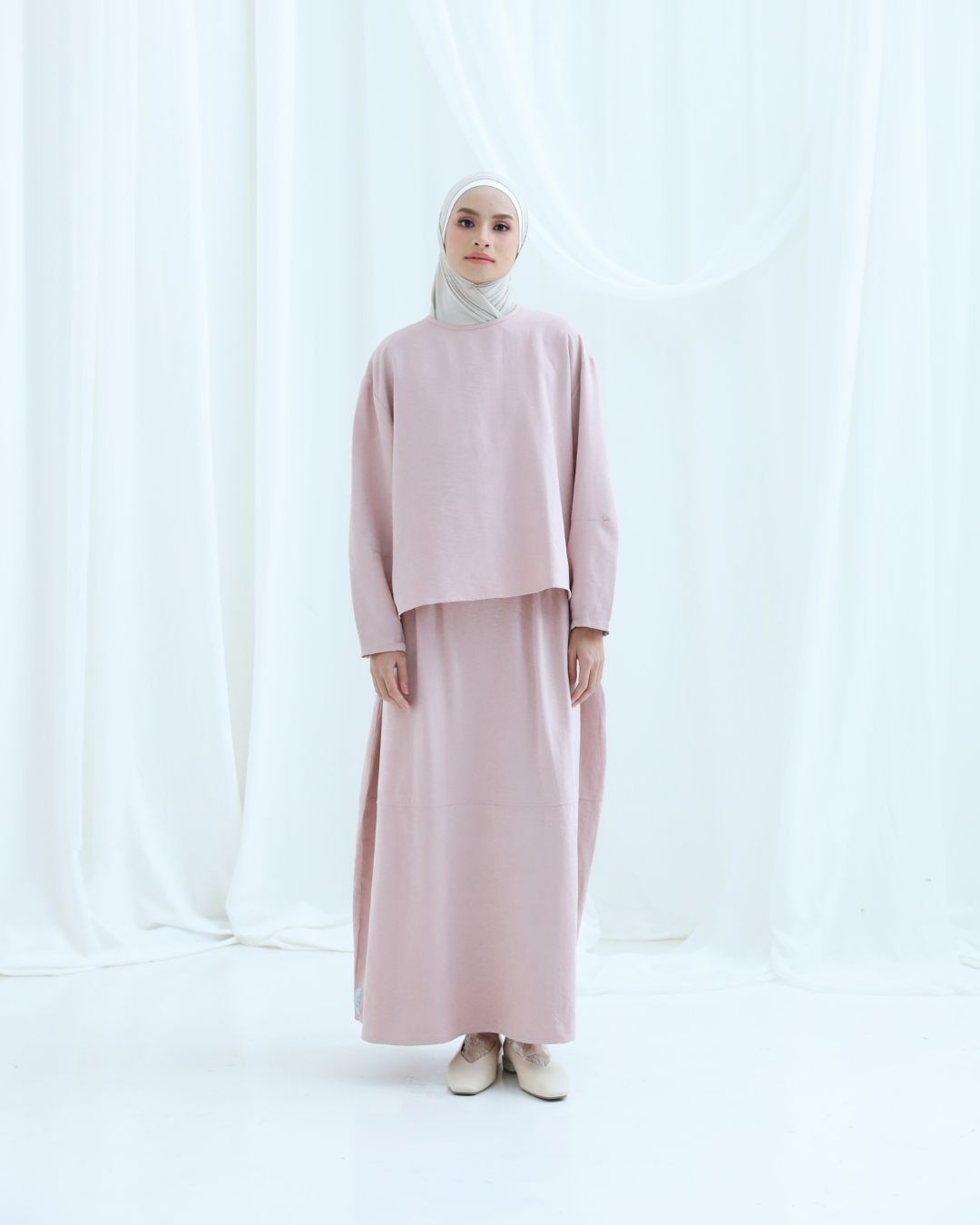 NILOU SKIRT OYSTER PINK
