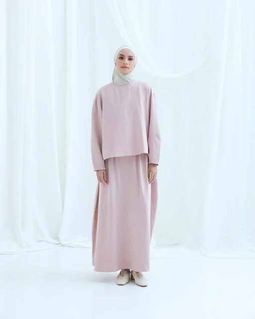 NILOU SKIRT OYSTER PINK