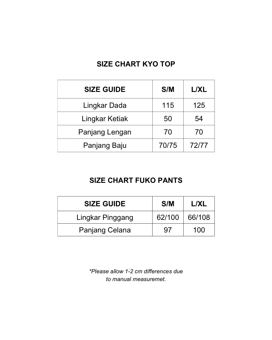 KYO TOP SET PANTS