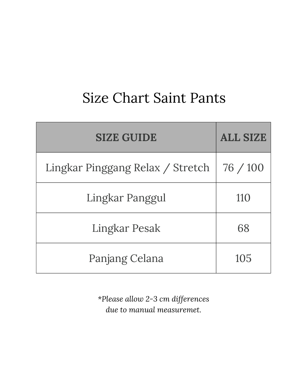 SAINT PANTS