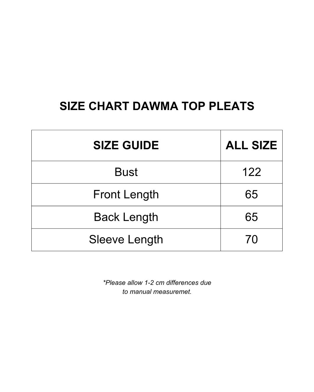 DAWMA TOP PLEATS BLACK