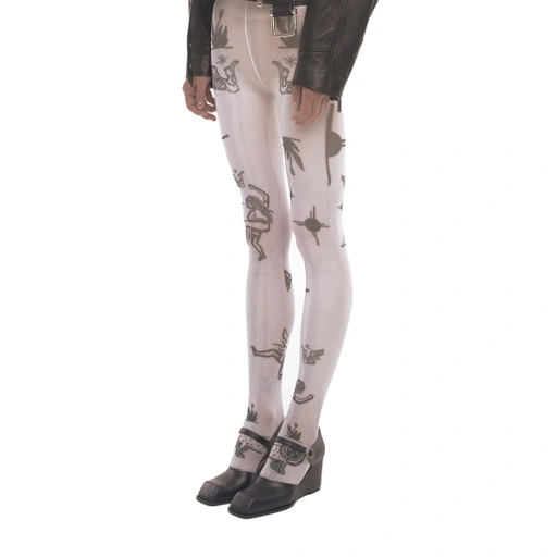 Image of DRAWING TIGHTS [IVORY]