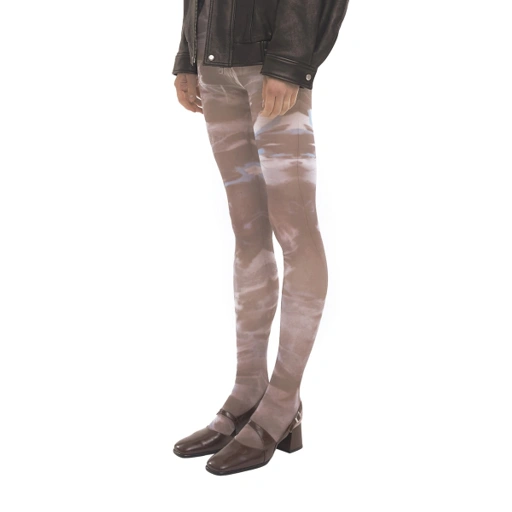 Image of CAMOUFLOWER TIGHTS [BROWN]