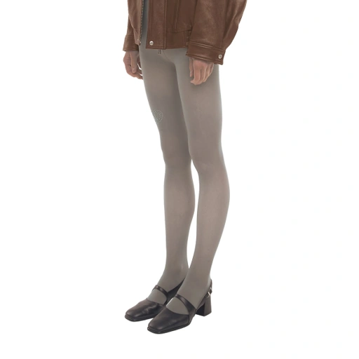 Image of RHINESTONE TIGHTS [GREY]