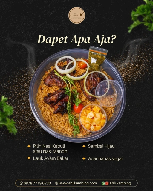 Image of  Loyang 3 Porsi  Nasi Kebuli/Mandhi 