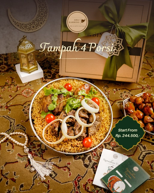 Image of Hampers Tampah 4 porsi  Nasi Kebuli/Mandhi 
