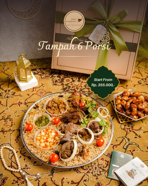 Image of Hampers Tampah 6 porsi Nasi Kebuli/Mandhi 