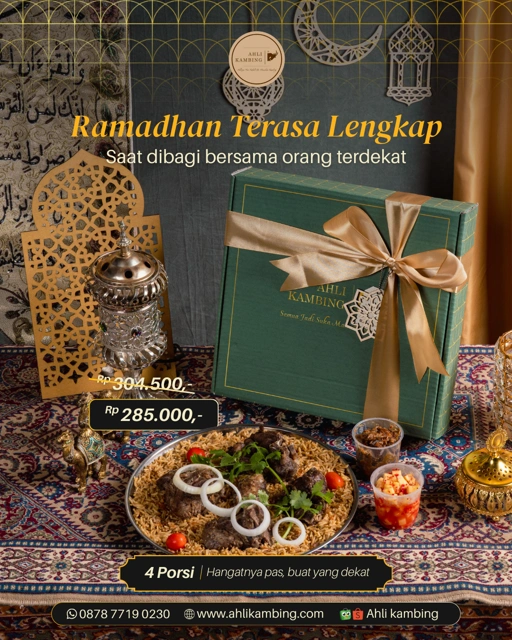 Image of Hampers Tampah 4 porsi  Nasi Kebuli/Mandhi 
