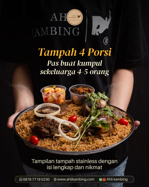 Image of Tampah 4 porsi  Nasi Kebuli / Mandhi   