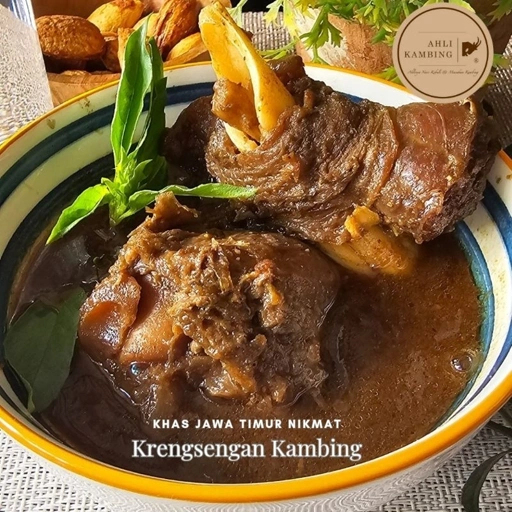 Image of Krengsengan Kambing + Nasi Putih 1 Porsi
