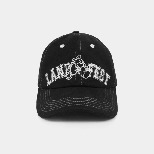 Image of CRSL CLUB CAP BLACK | OFFICIAL MERCHANDISE CRSL LAND FESTIVAL | TOPI BASEBALL | HAT