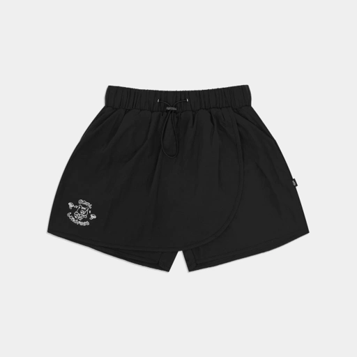 Image of CRSL BALLERIC SHORT PANTS BLACK | OFFICIAL MERCHANDISE CRSL LAND FESTIVAL | CELANA PENDEK