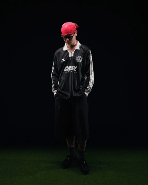 Image of KAIRO JERSEY LONG SLEEVE BLACK | OFFICIAL MERCHANDISE CRSL LAND FESTIVAL | JERSEY | STREETWEAR