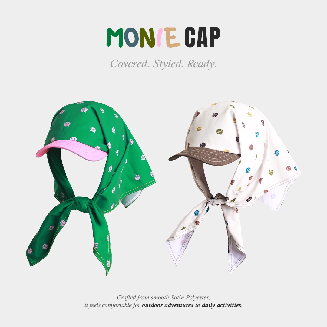 CRSL Monie Cap | Bandana Cap | Topi Cap Hat Scarf Unisex Pria Wanita