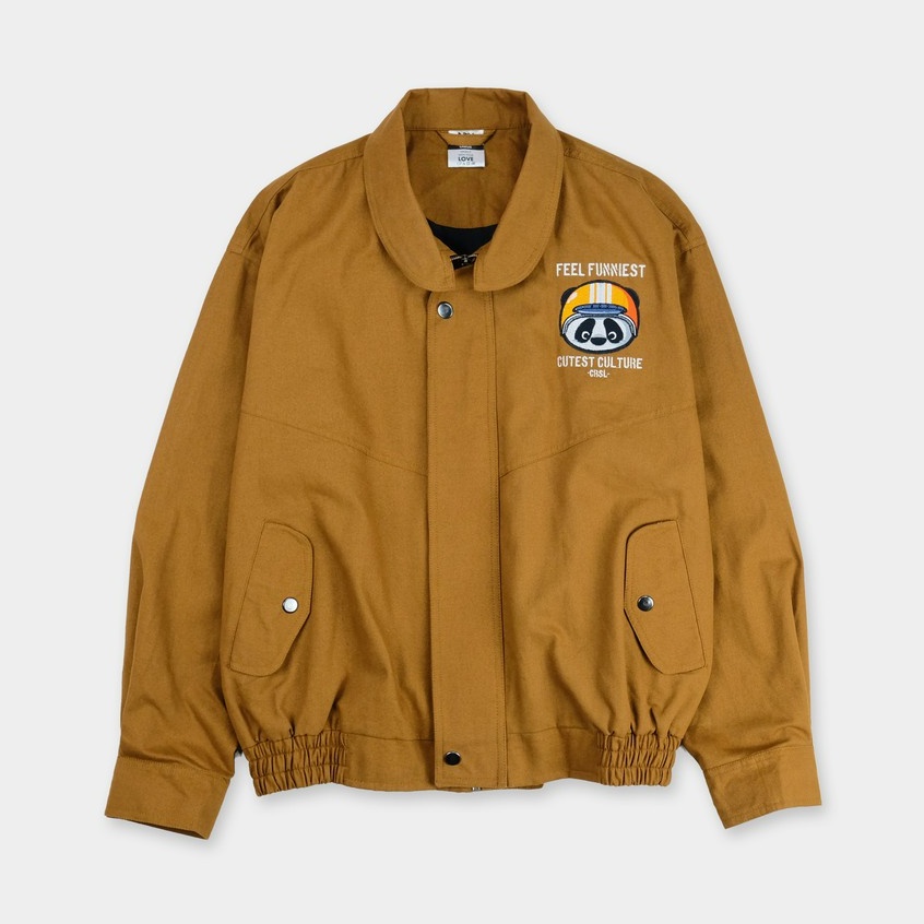 CRSL Popo Cute Rider Jacket | Brown | Bomber Jacket | Jaket Motor