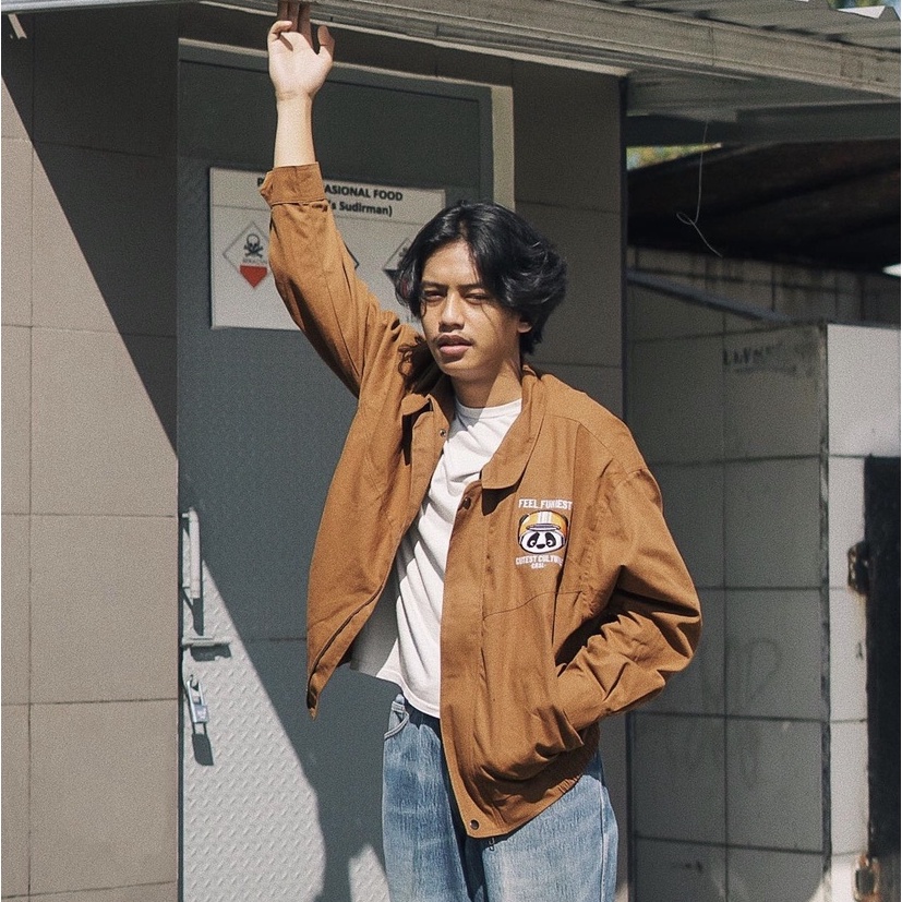 CRSL Popo Cute Rider Jacket | Brown | Bomber Jacket | Jaket Motor