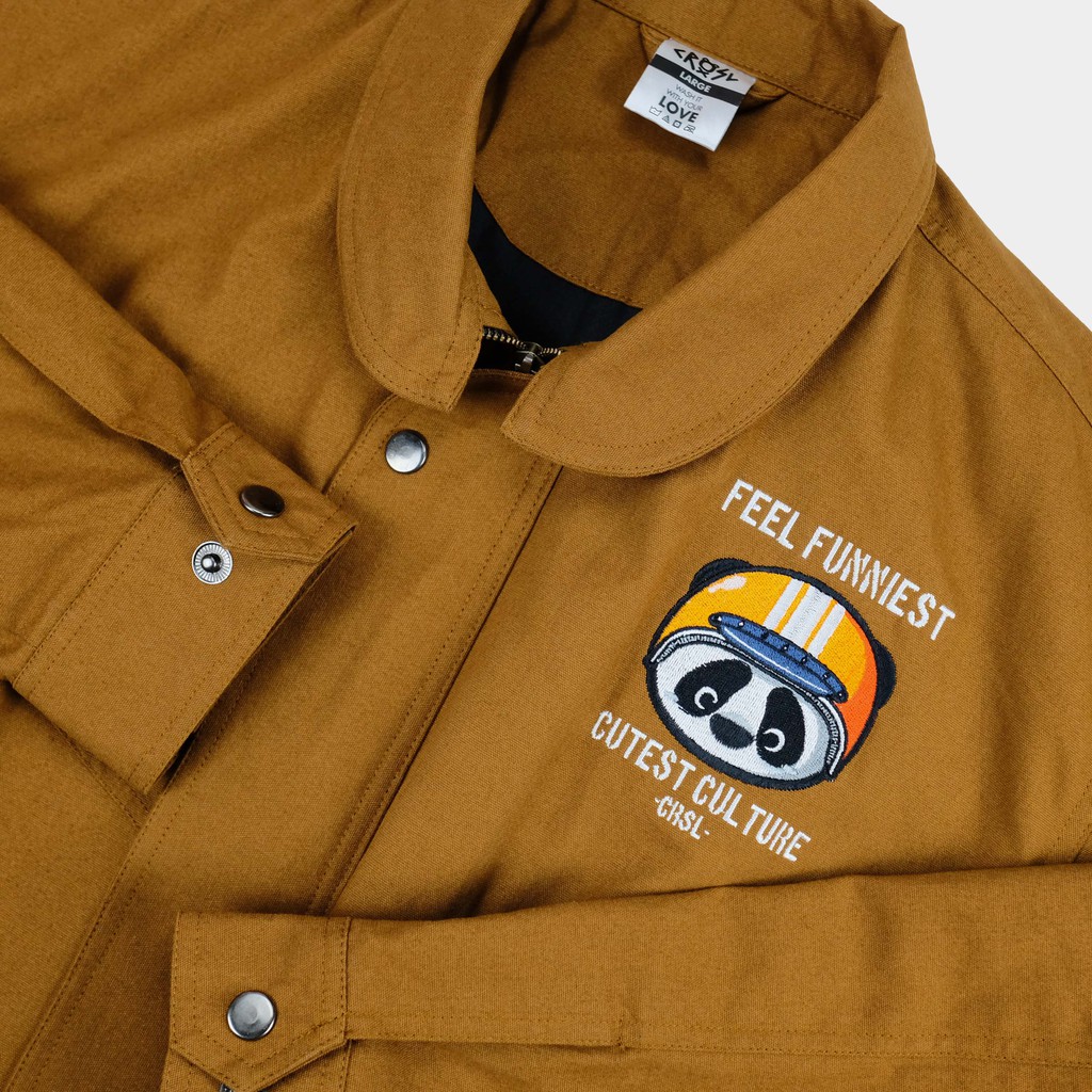 CRSL Popo Cute Rider Jacket | Brown | Bomber Jacket | Jaket Motor