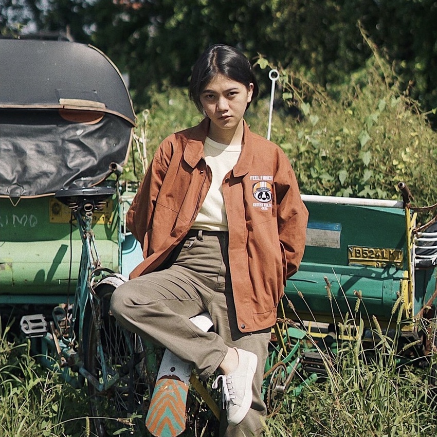 CRSL Popo Cute Rider Jacket | Brown | Bomber Jacket | Jaket Motor
