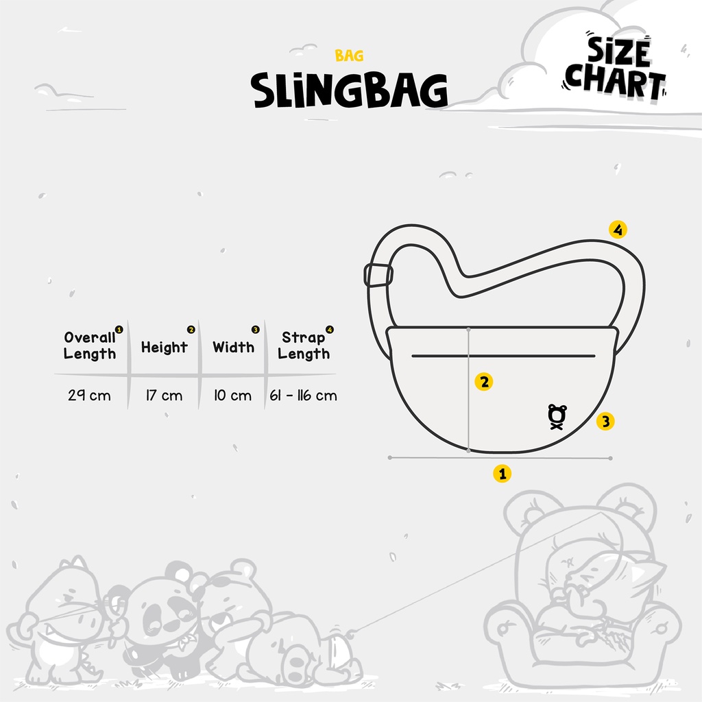 CRSL Omo Slingbag | Choose Characters | Tas Selempang