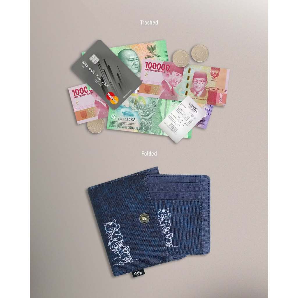 CRSL Pocket Wallet Series I Dompet 2 in 1 I Card Holder I Pattern Wallet I Unisex I Pria Wanita