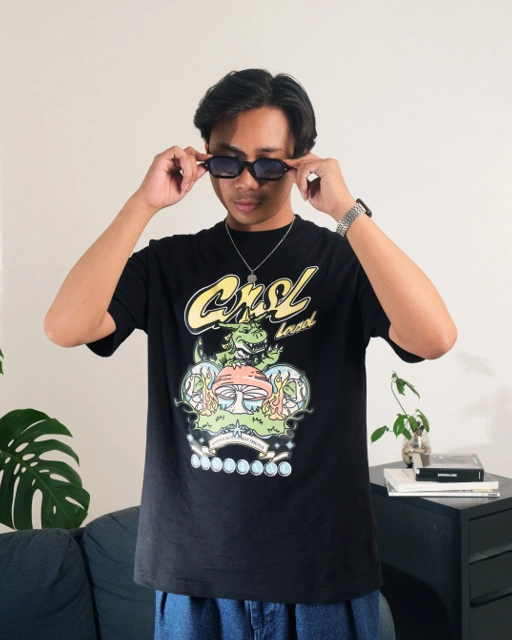 Image of CRSL LAND FEST TEES BLACK | OFFICIAL MERCHANDISE CRSL LAND FESTIVAL | KAOS | HITAM | TSHIRT