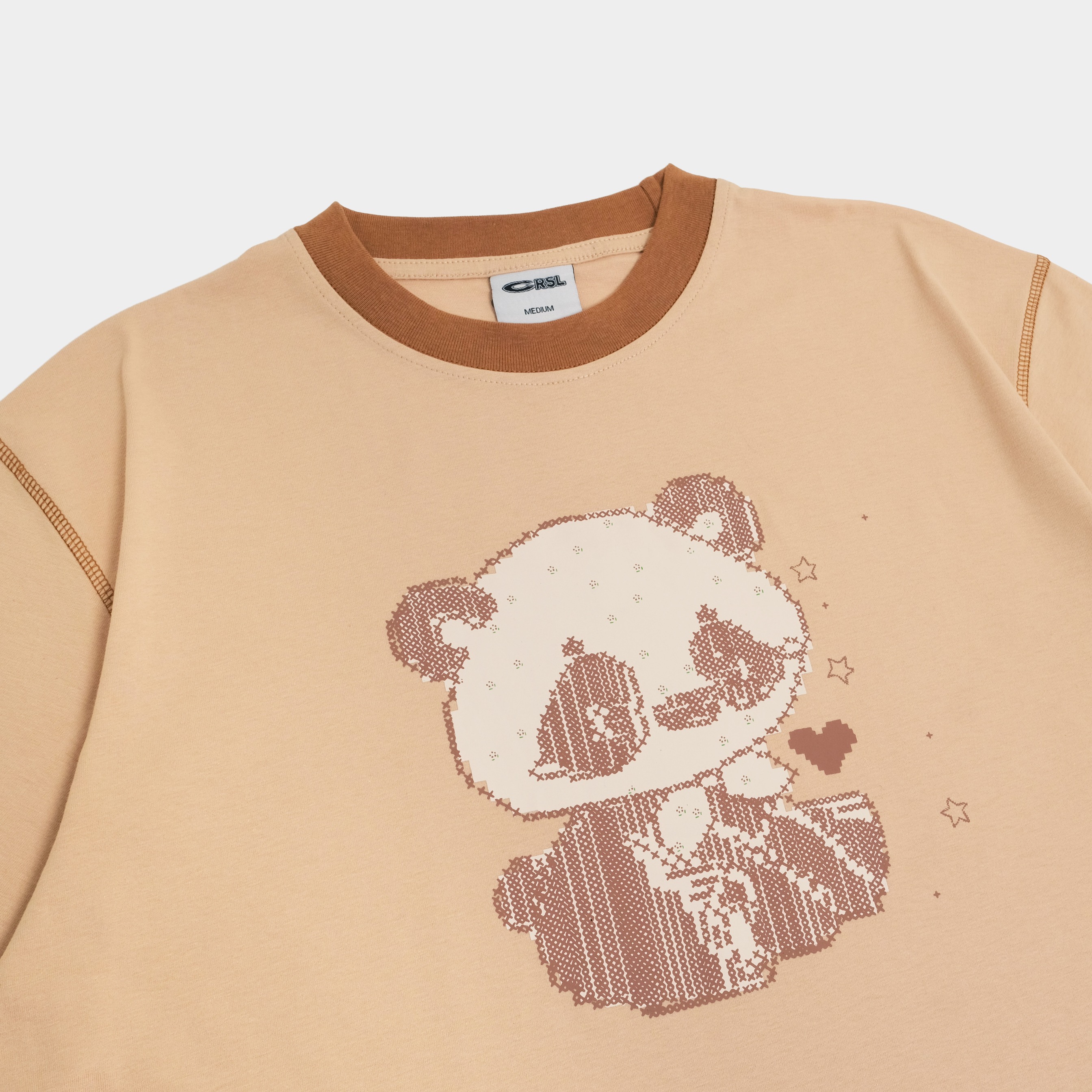 CRSL Moccapo Tees | T-Shirt Mocca Unisex Oversize Boxy Fit | Kaos Boxy Fit Reguler | Kaos Casual Pria Wanita Oversize