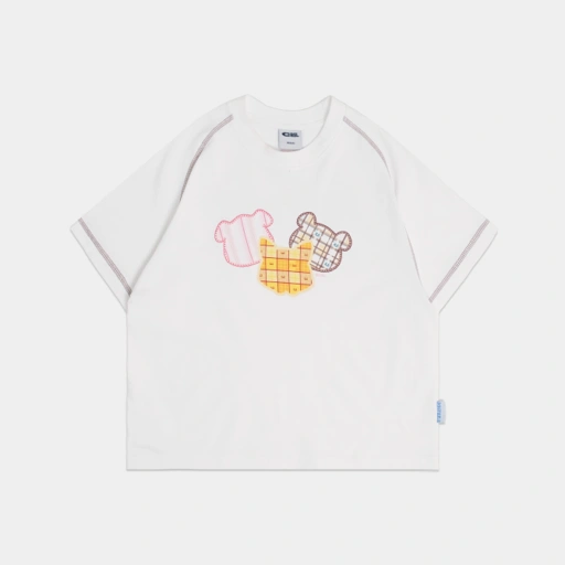 Image of CRSL Clairo Tees White I T-shirt White Cotton | Boxy Fit Wanita Heavyweight | Kaos Sablon