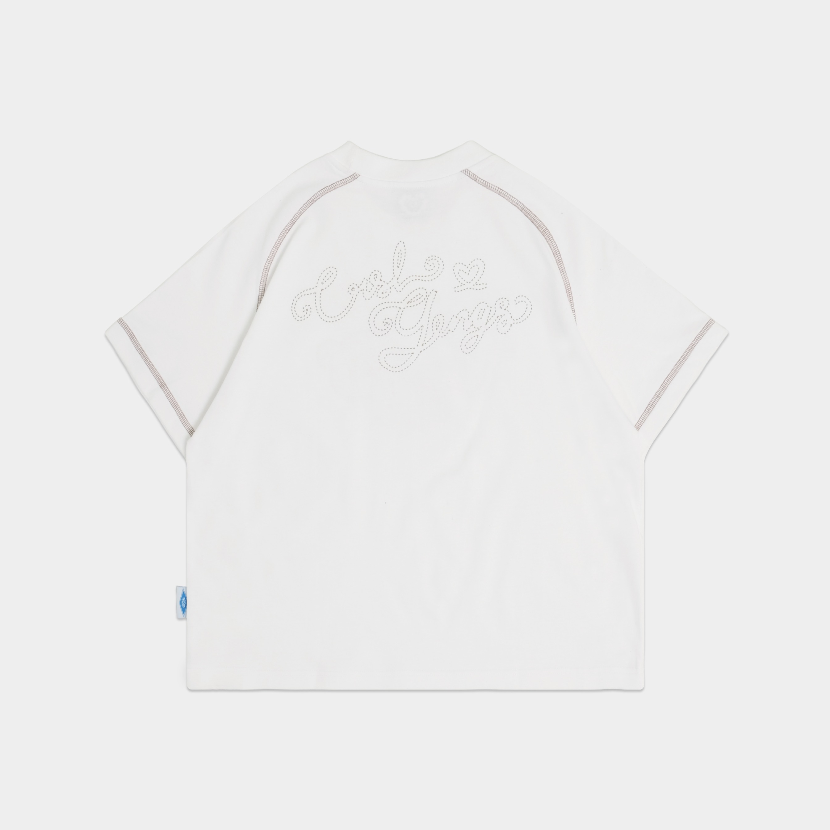CRSL Clairo Tees White I T-shirt White Cotton | Boxy Fit Wanita Heavyweight | Kaos Sablon