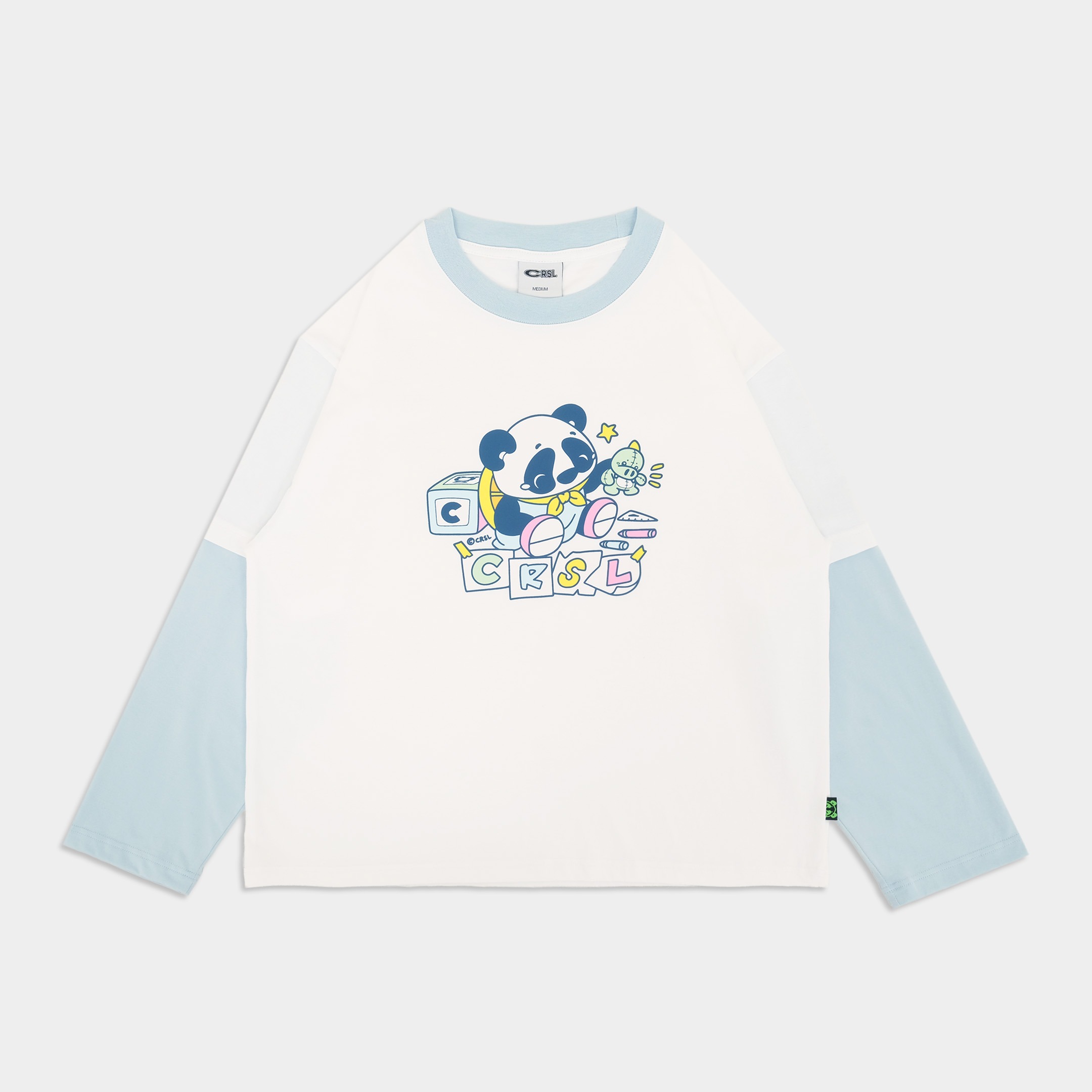 CRSL Dougie Long Sleeve Tees | T-shirt Double Sleeve Kaos Lengan Panjang Tee Boxy Unisex Atasan Pria Wanita