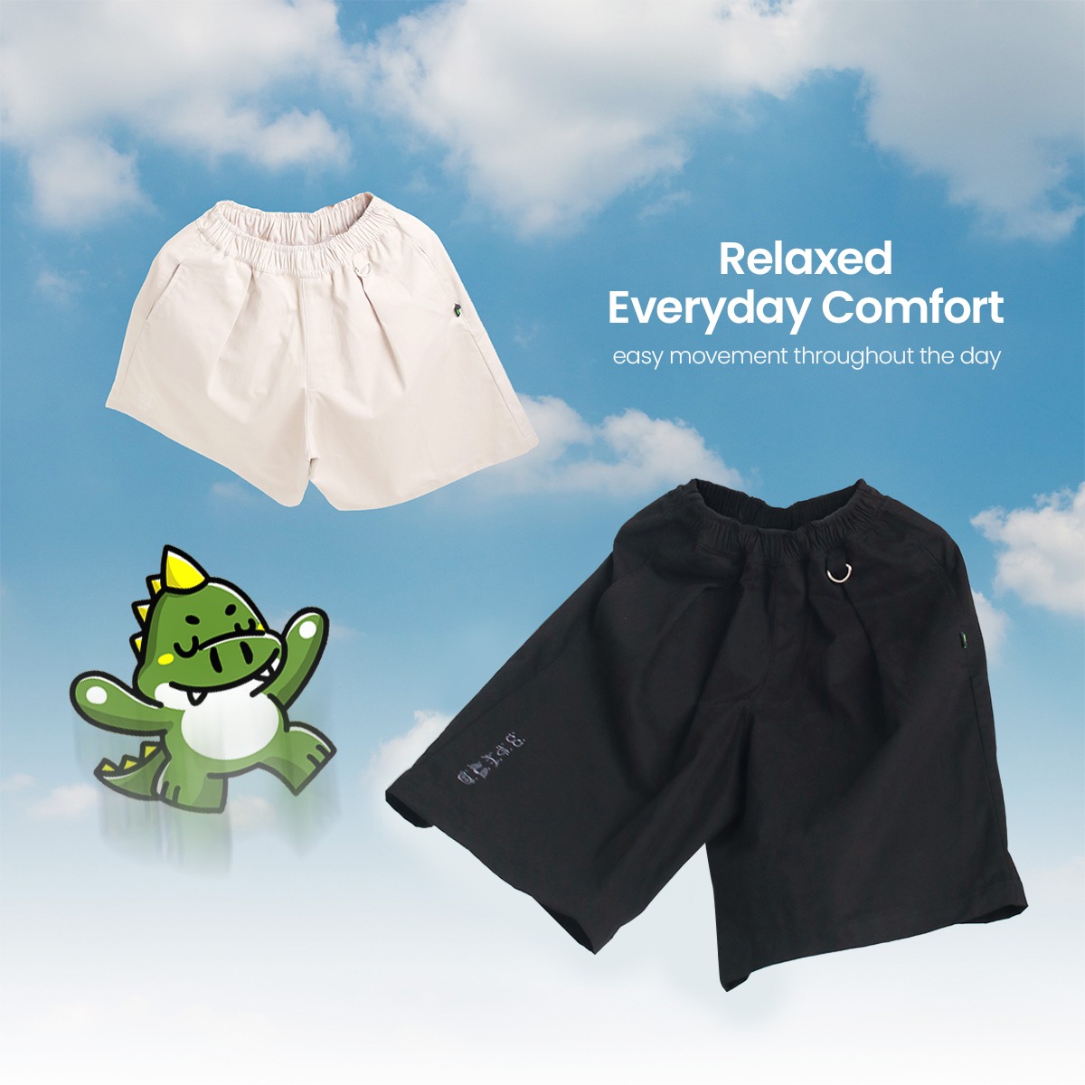 CRSL Jorji Pants | Jorts Short Pants | Celana Pendek Twill Unisex | Loose Fit Streetwear