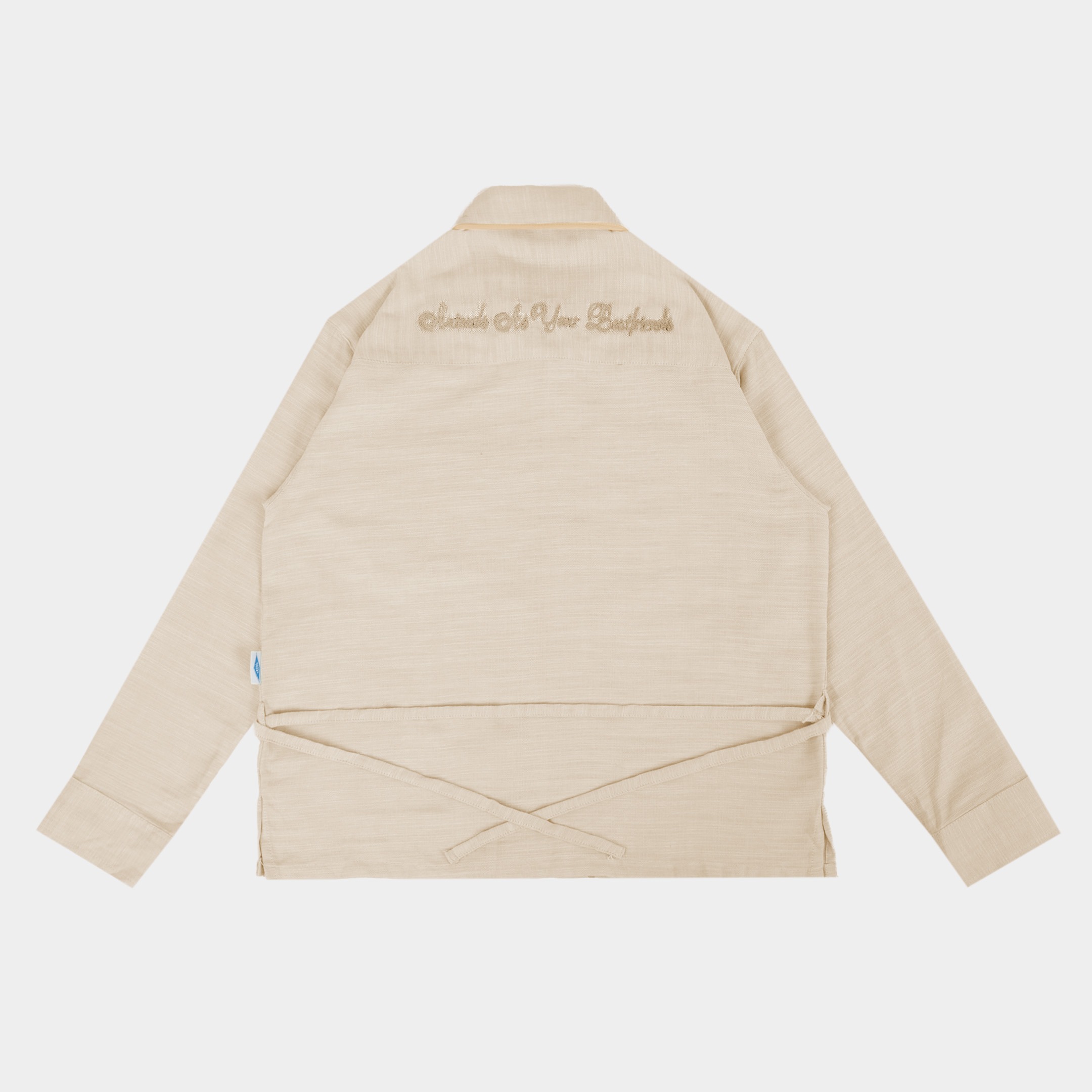 CRSL Lady Shirt Long Sleeve | Atasan Fitted Kemeja Wanita Raya Lebaran | Basic Wispie Tali Pinggang