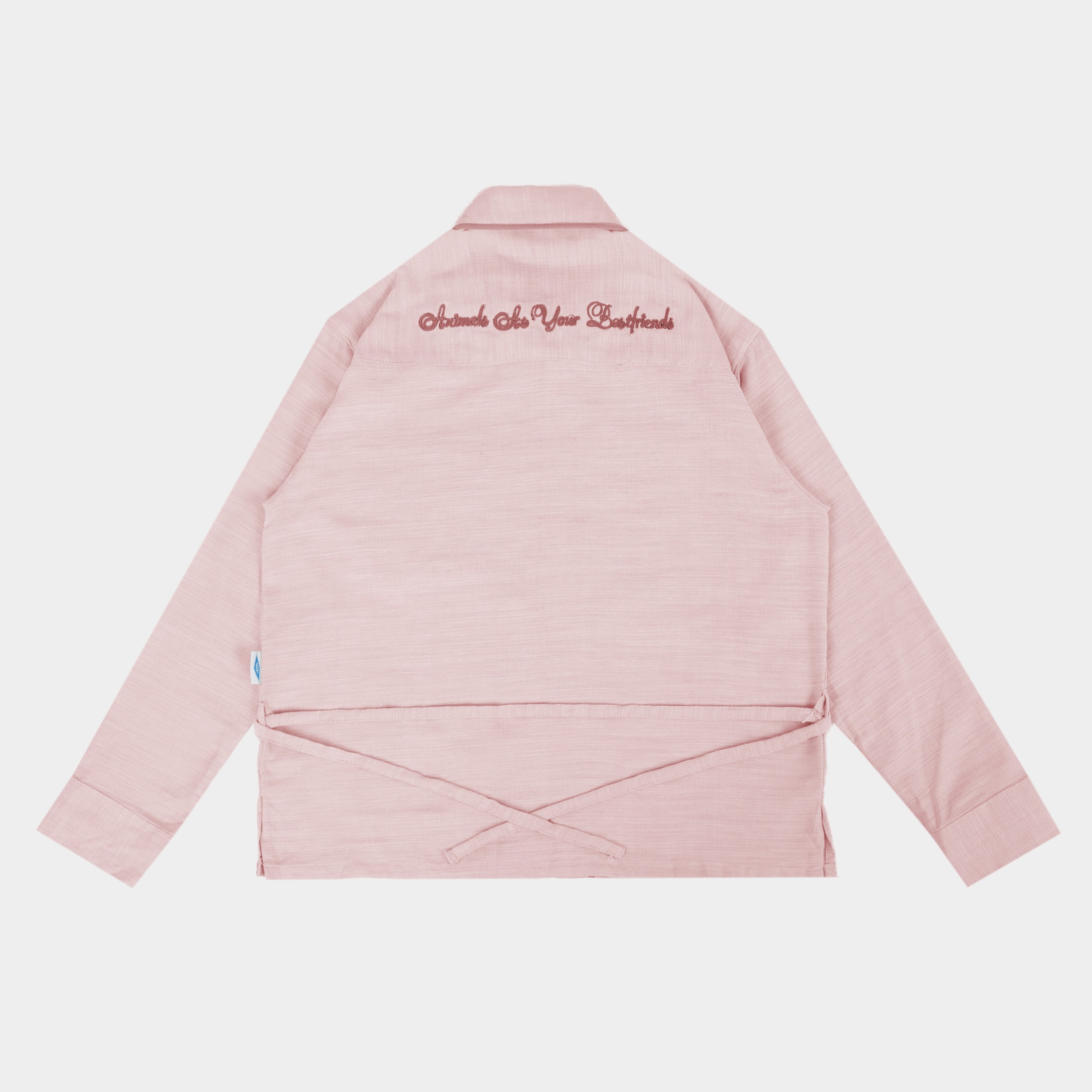 CRSL Lady Shirt Long Sleeve | Atasan Fitted Kemeja Wanita Raya Lebaran | Basic Wispie Tali Pinggang