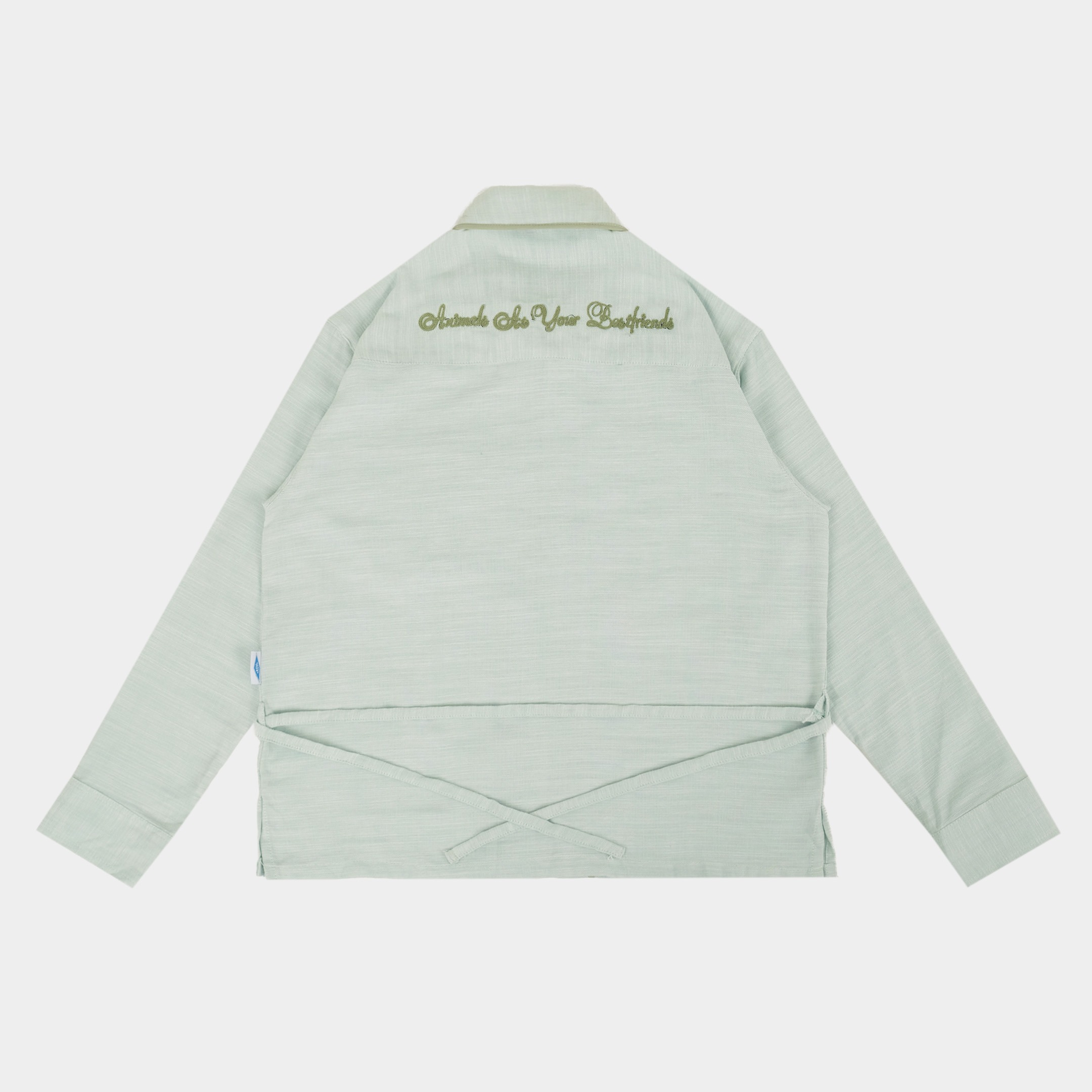 CRSL Lady Shirt Long Sleeve | Atasan Fitted Kemeja Wanita Raya Lebaran | Basic Wispie Tali Pinggang