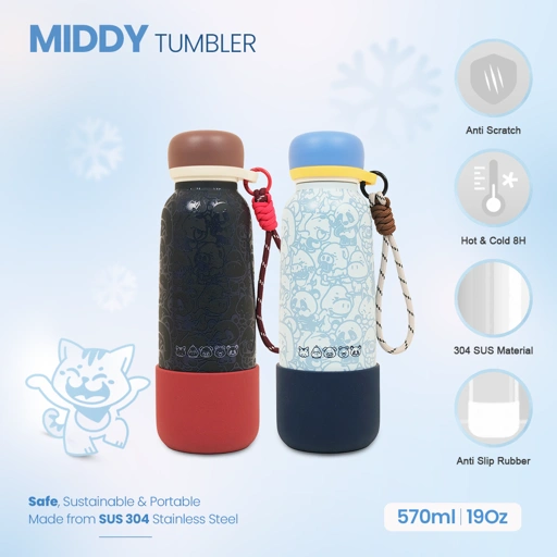 CRSL Middy Tumbler I Botol minum Stainless 19Oz 570ml