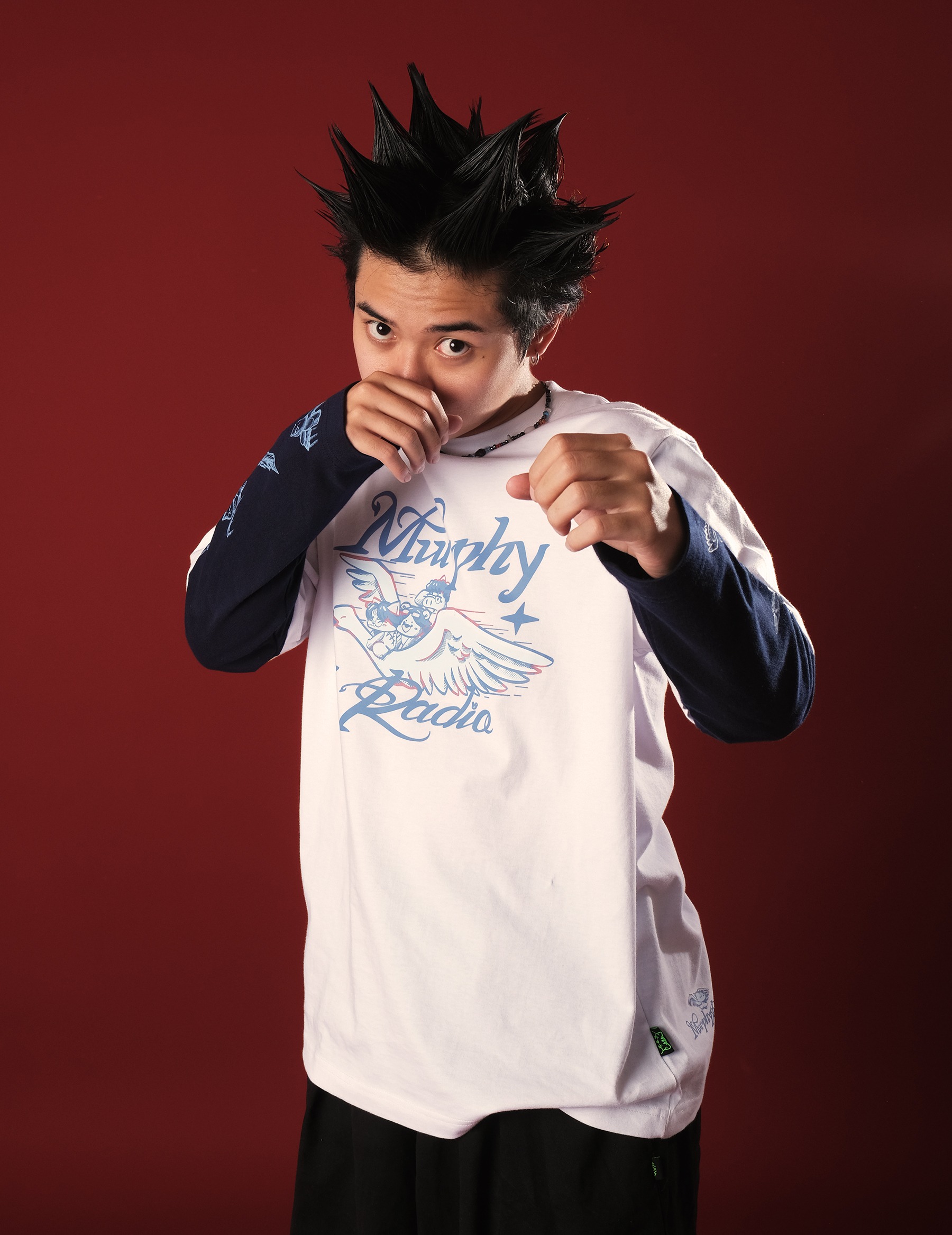 CRSL X MURPHY RADIO LS TEES WHITE